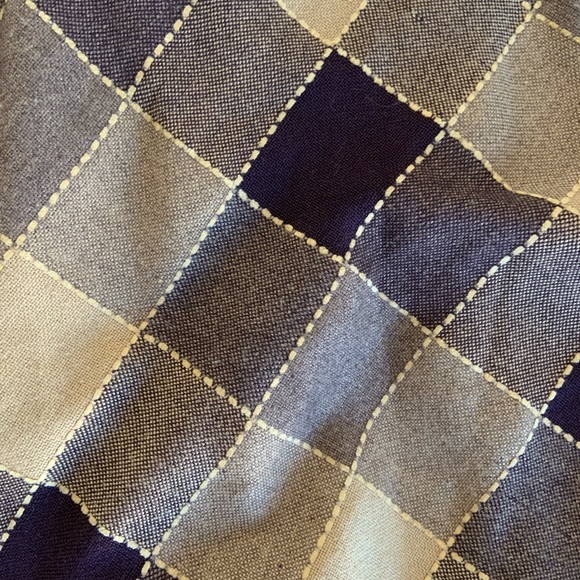 Yuan design vintage argyle plaid skirt - Picture 2 of 4